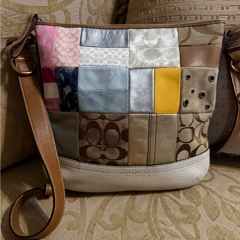 Coach Patchwork Shoulder/Crossbody Bag EUC - image 2